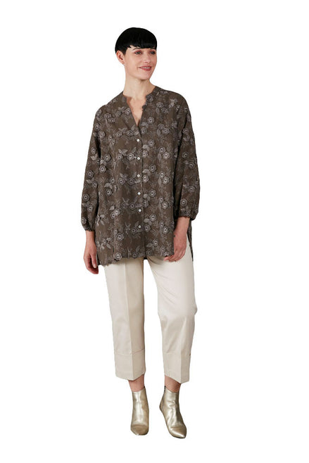 Panta Havana cotone burro con baschina