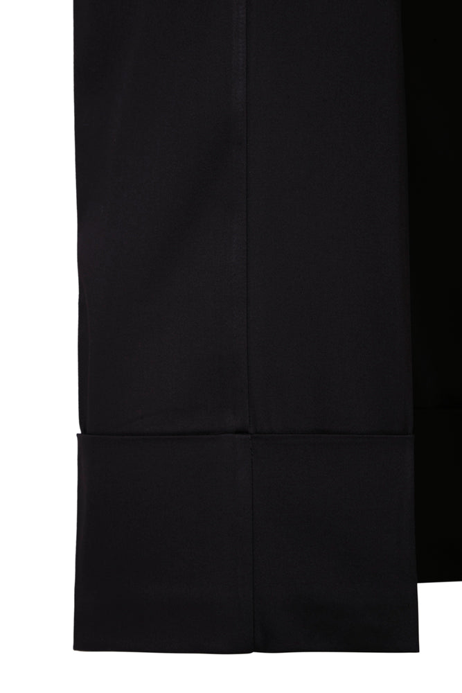 Panta Havana cotone nero con baschina