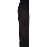 Panta Havana cotone nero con baschina
