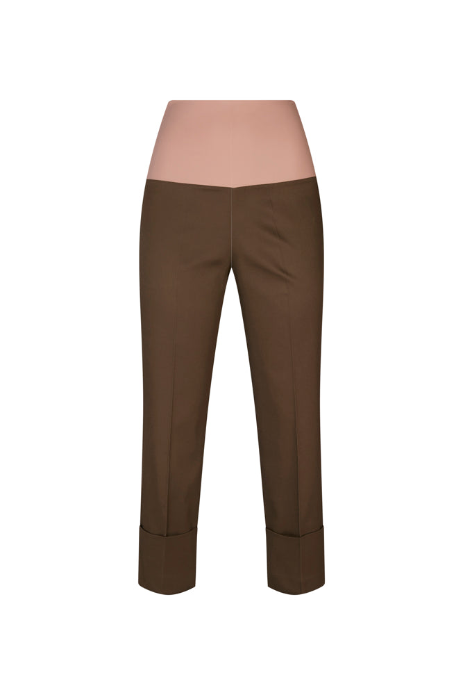 Panta Havana cotone militare con baschina