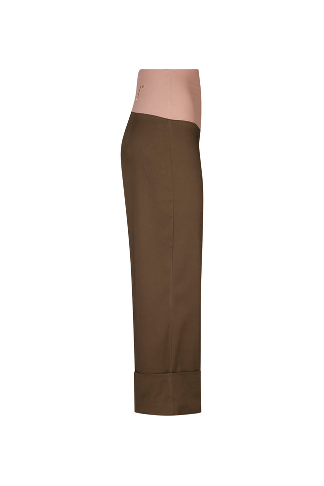 Panta Havana cotone militare con baschina