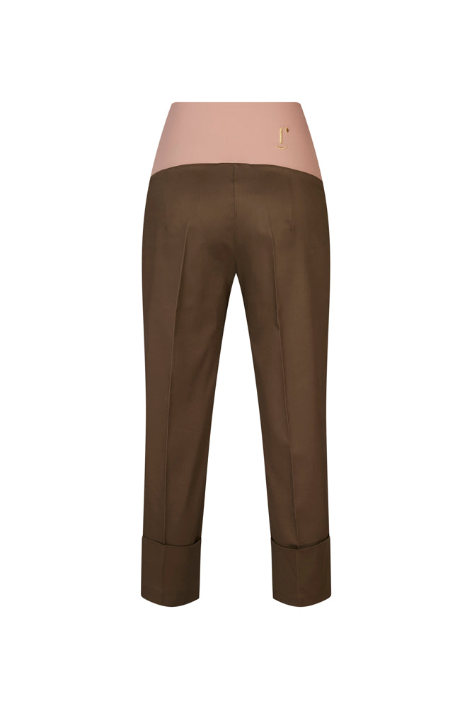 Panta Havana cotone militare con baschina