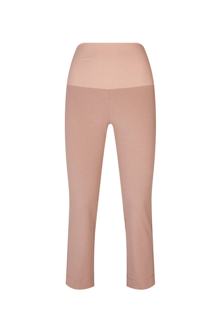 Panta Jackie cotone caffelatte con baschina