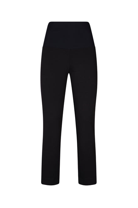 Panta Jackie cotone nero con baschina