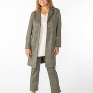 Panta Audrey Jacquard militare con baschina