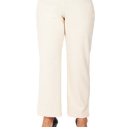 Panta Lilly scuba crepe ecrù