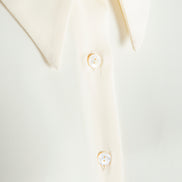 Camicia London techno satin avorio