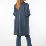 Panta Milano lurex blu con baschina