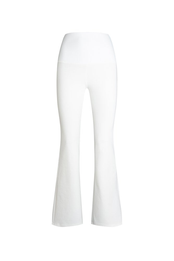 Panta Milano in punto milano cotone bianco