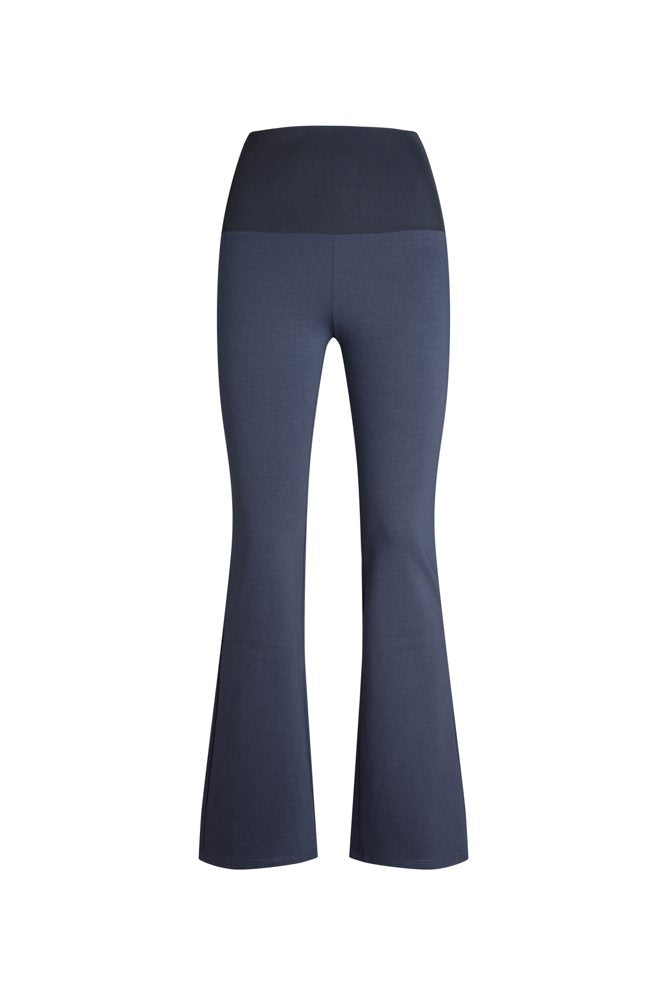 Panta Milano in punto milano cotone blu navy