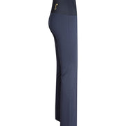 Panta Milano in punto milano cotone blu navy