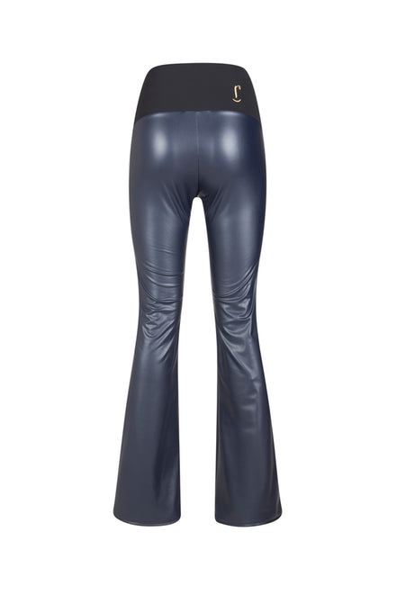 Panta a zampa Milano ecopelle blu