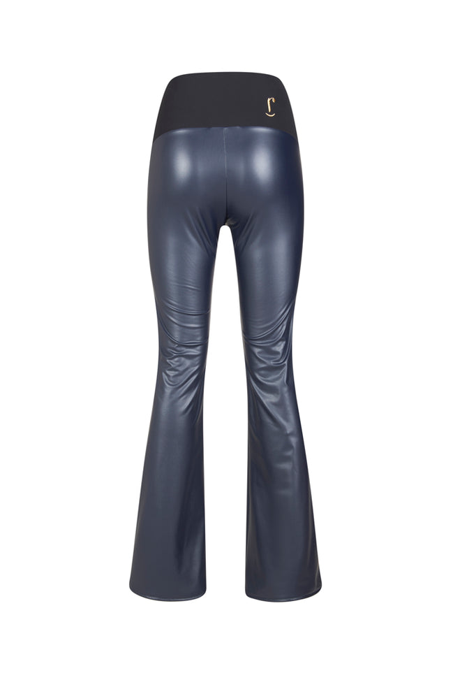 Panta a zampa Milano ecopelle blu
