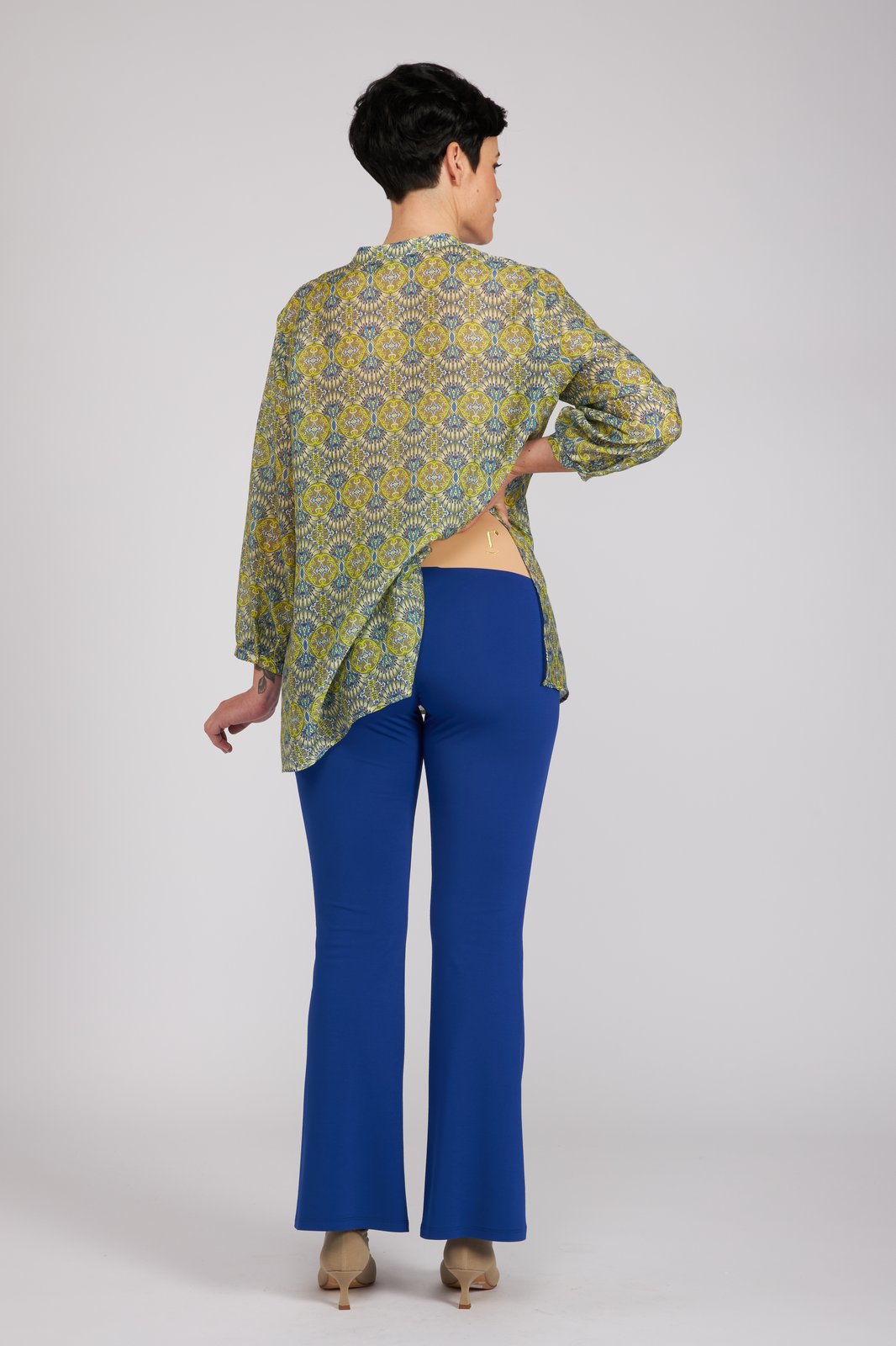 Panta Milano in jersey bluette