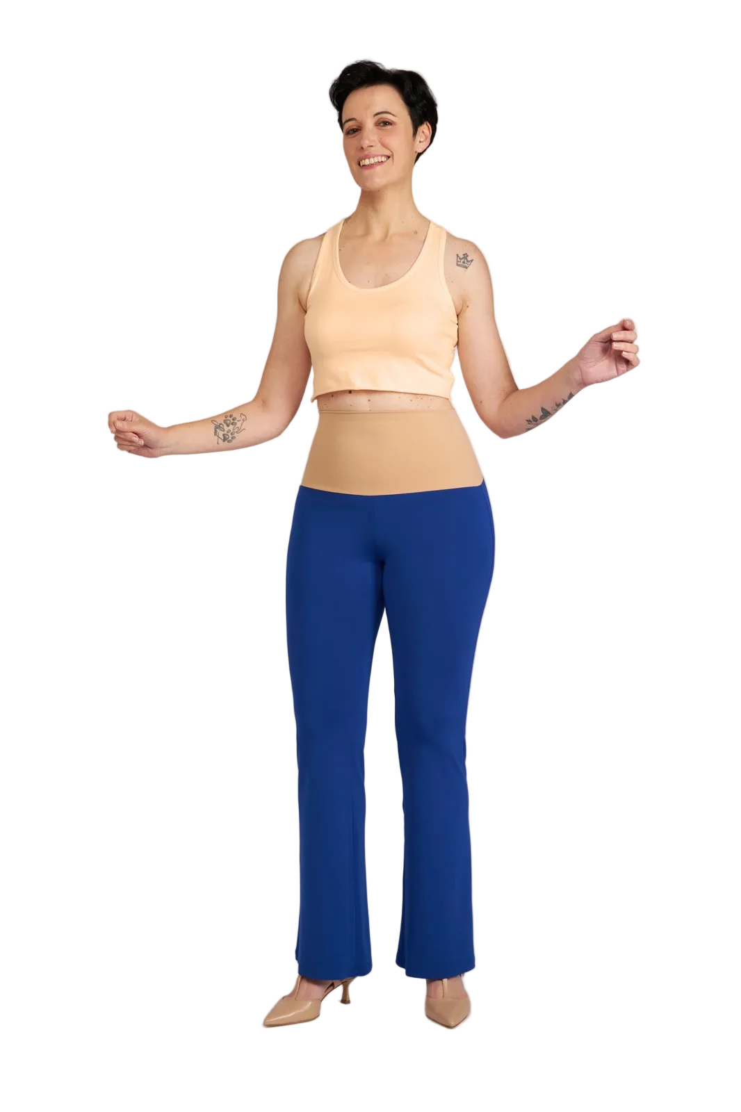 Panta Milano in jersey bluette