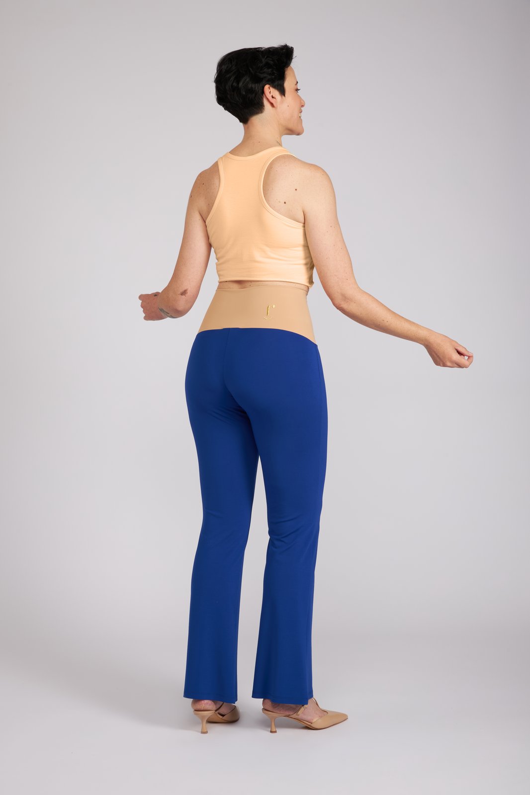 Panta Milano in jersey bluette