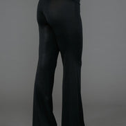 Panta Milano in Jersey Lurex Nero Lungo con baschina