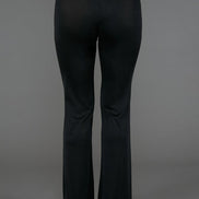Panta Milano in Jersey Lurex Nero Lungo con baschina