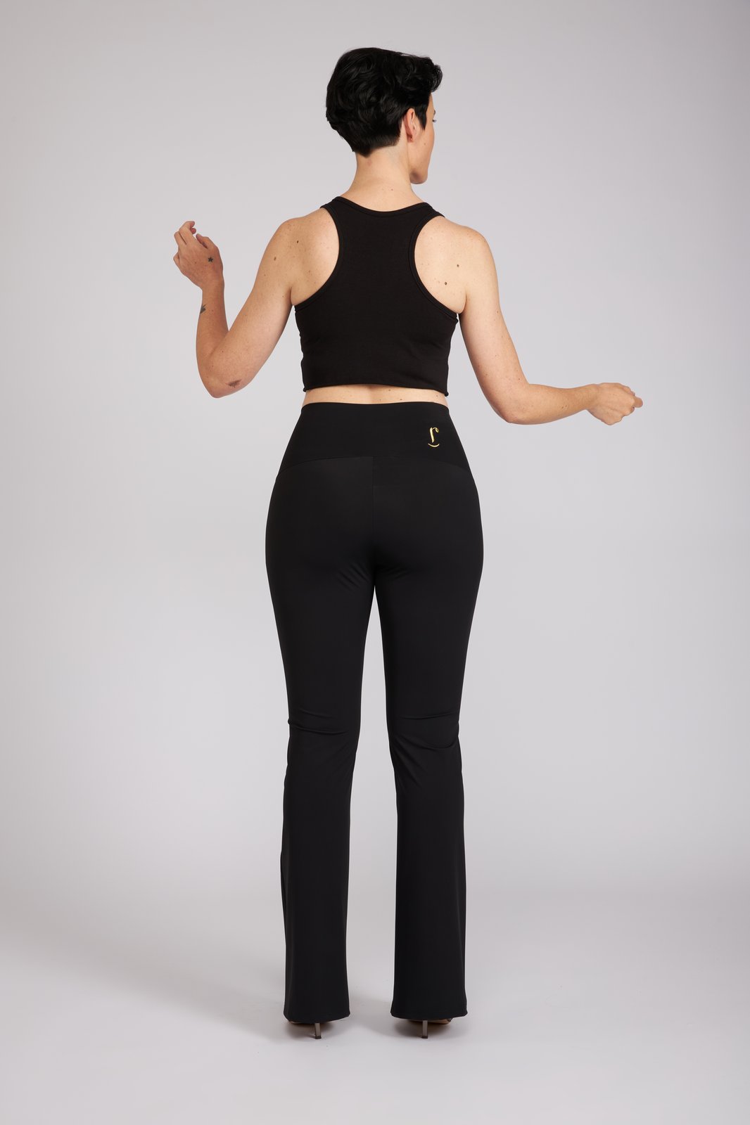Panta Milano tecnico nero con baschina