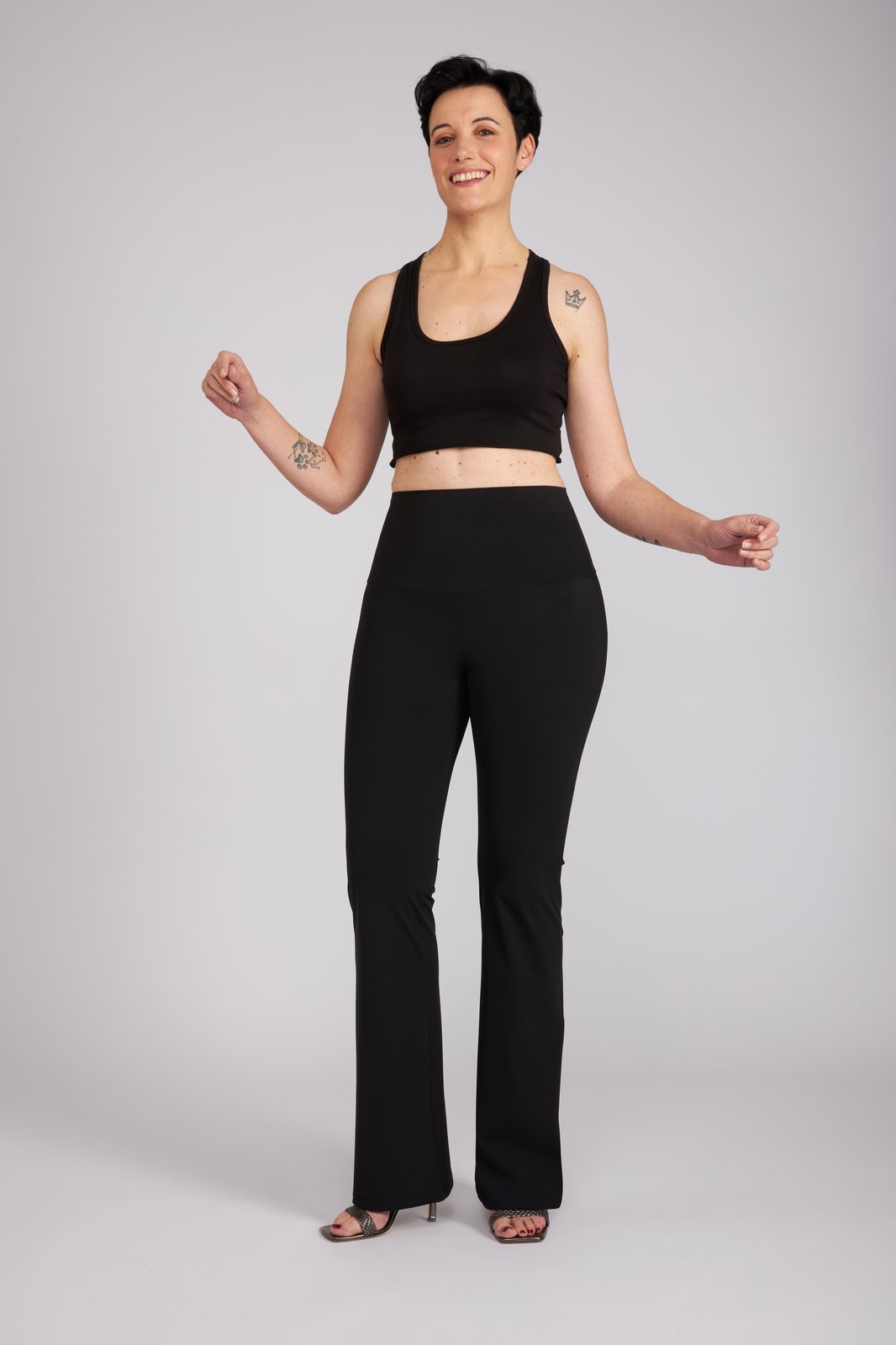 Panta Milano tecnico nero con baschina