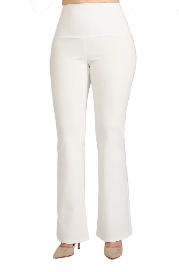 Panta Milano in punto milano cotone bianco