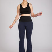 Panta Milano in punto milano cotone blu navy