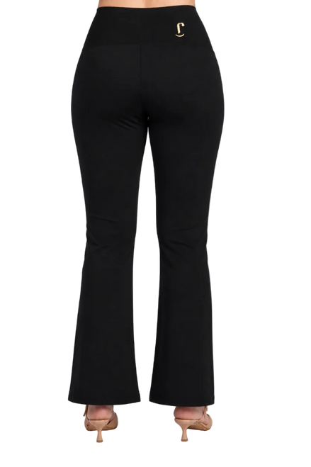 Milano Trousers in Black Cotton Milano Knit