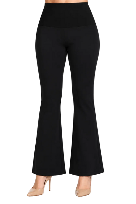 Milano Trousers in Black Cotton Milano Knit