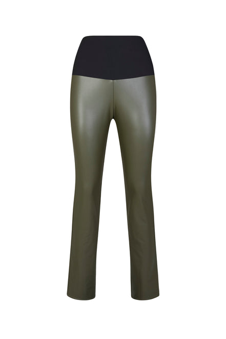 Panta Paris ecopelle fango con baschina