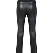 Panta Paris ecopelle nero con baschina