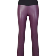 Panta Paris ecopelle viola con baschina