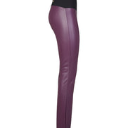 Panta Paris ecopelle viola con baschina