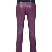 Panta Paris ecopelle viola con baschina