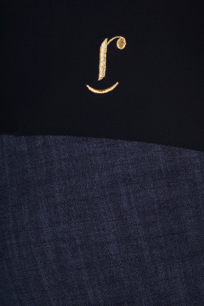 Panta Salina blu jeans in punto Milano di cotone