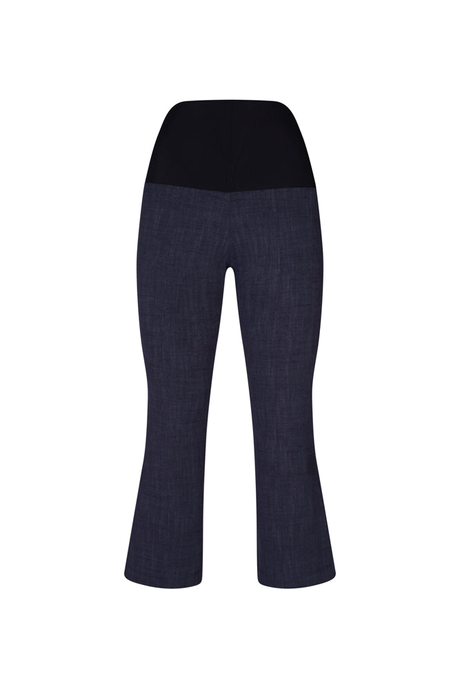 Panta Salina blu jeans in punto Milano di cotone