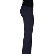 Panta Salina blu jeans in punto Milano di cotone