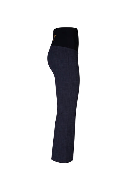 Panta Salina blu jeans in punto Milano di cotone