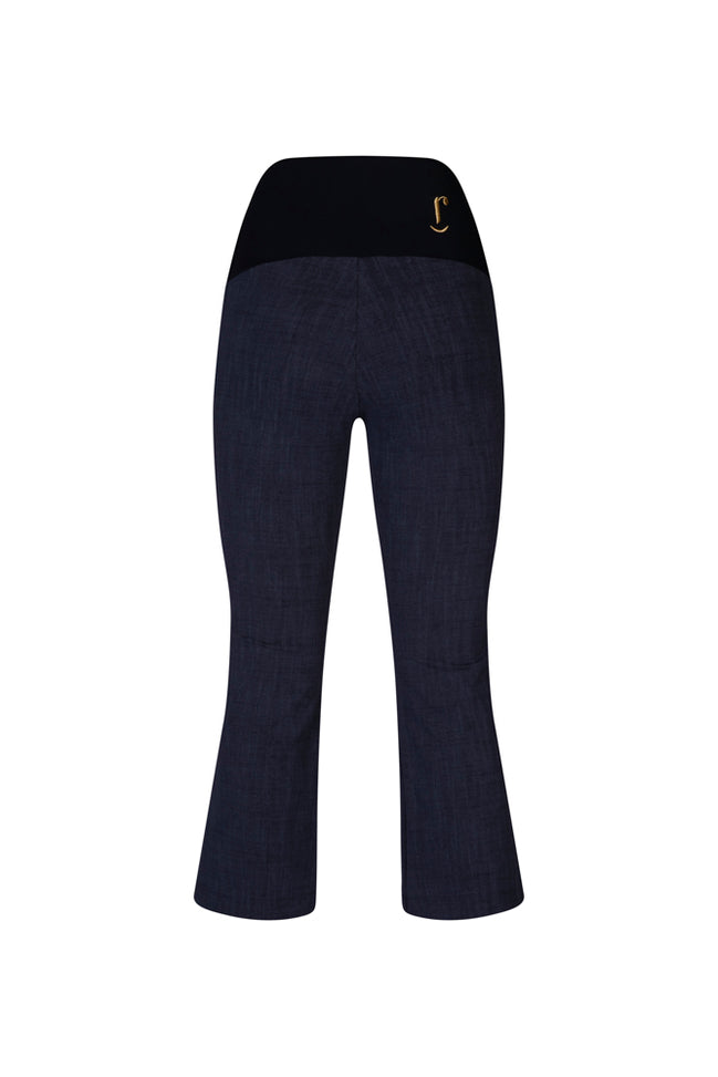 Panta Salina blu jeans in punto Milano di cotone