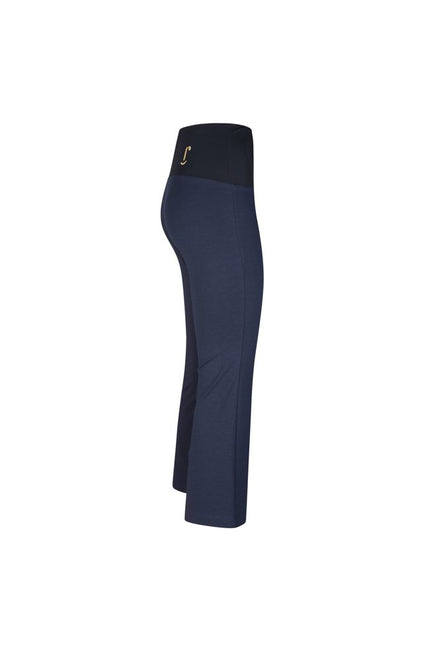 Panta Salina in punto milano cotone navy