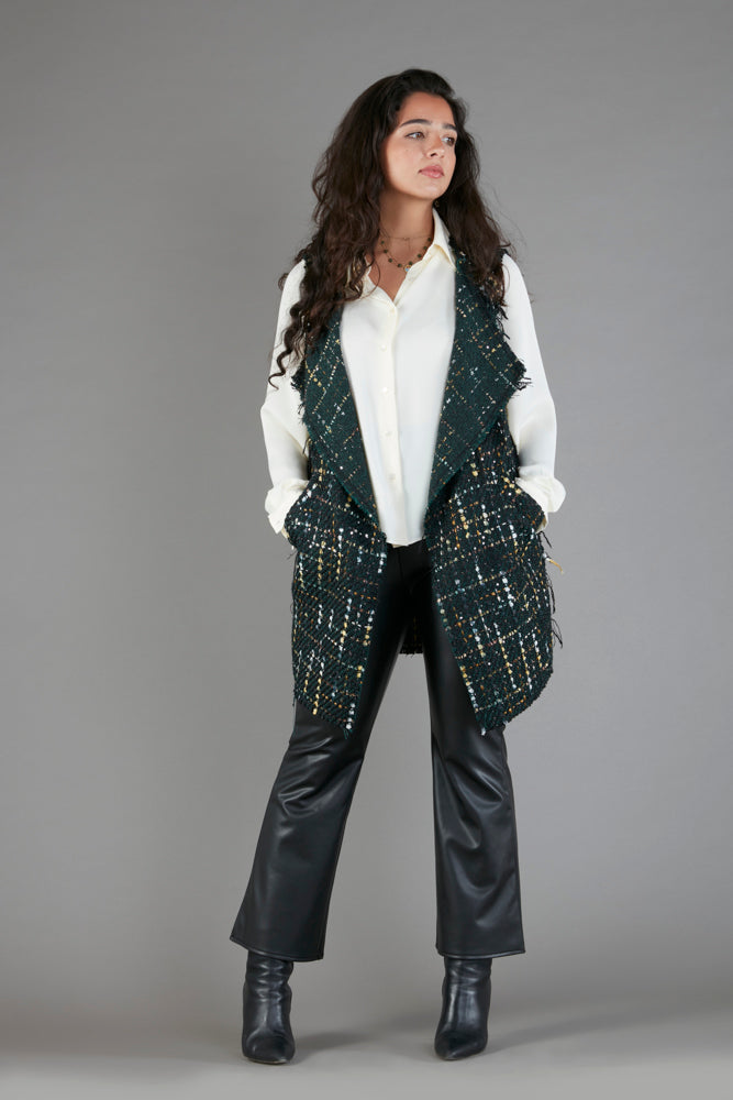 Camicia London techno satin avorio