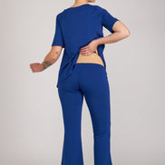 Panta Salina in jersey bluette