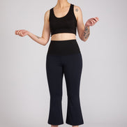 Panta Salina in punto milano cotone navy