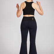 Panta Salina in punto milano cotone navy