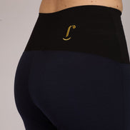 Panta Salina in punto milano cotone navy