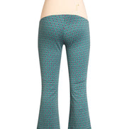 Panta Salina a trombetta jacquard fantasia ciclamino