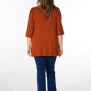 Panta Audrey cotone blu chiaro con baschina