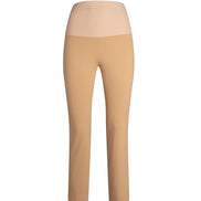 Panta Audrey cotone beige con baschina