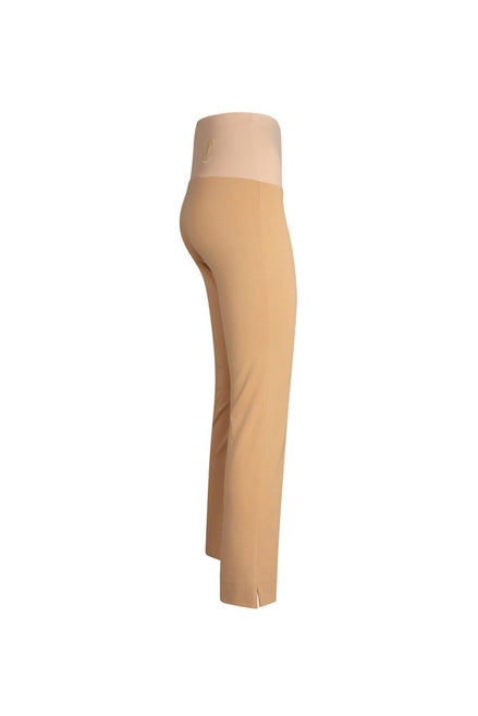 Panta Audrey cotone beige con baschina