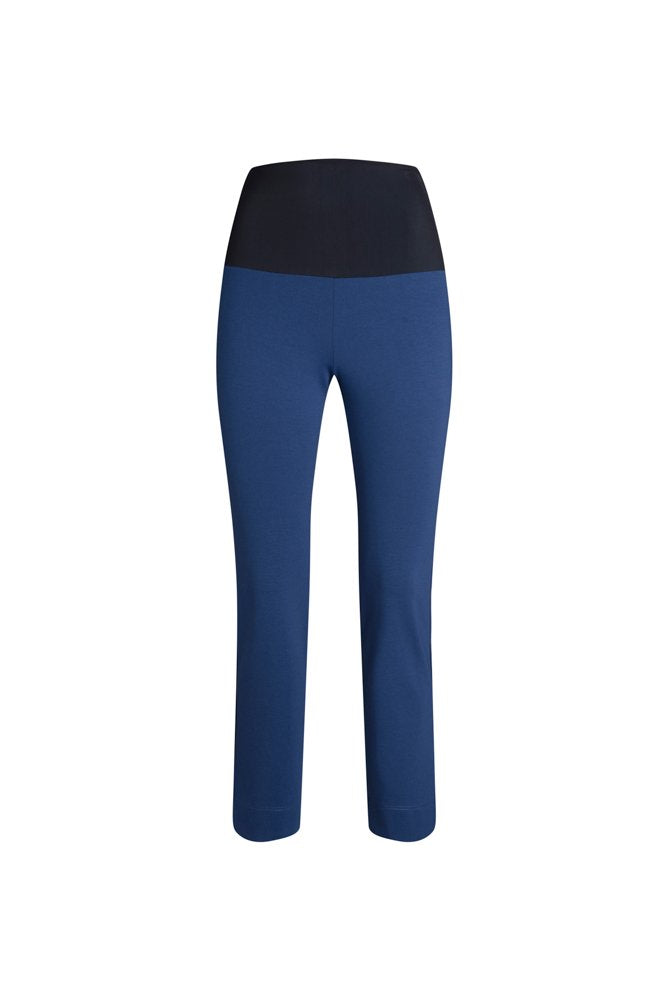 Panta Audrey cotone blu chiaro con baschina