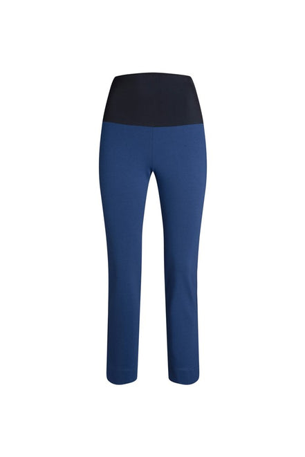Panta Audrey cotone blu chiaro con baschina